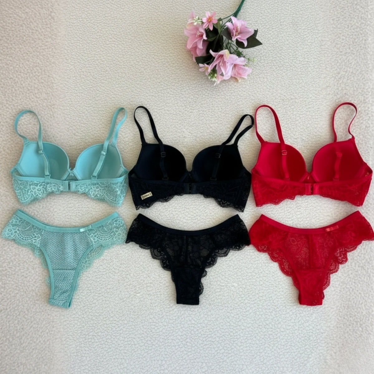 Women's 3 Lingerie Sets Combo Offer|LCF-06