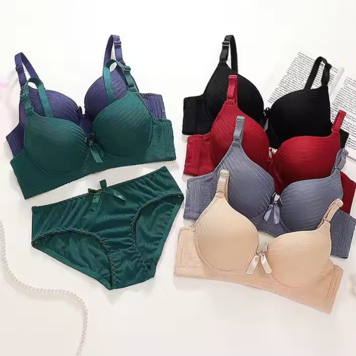 (Pack of 7) Women's  Bra and Panty Lingerie Set for Women | Every Occassion |L-16