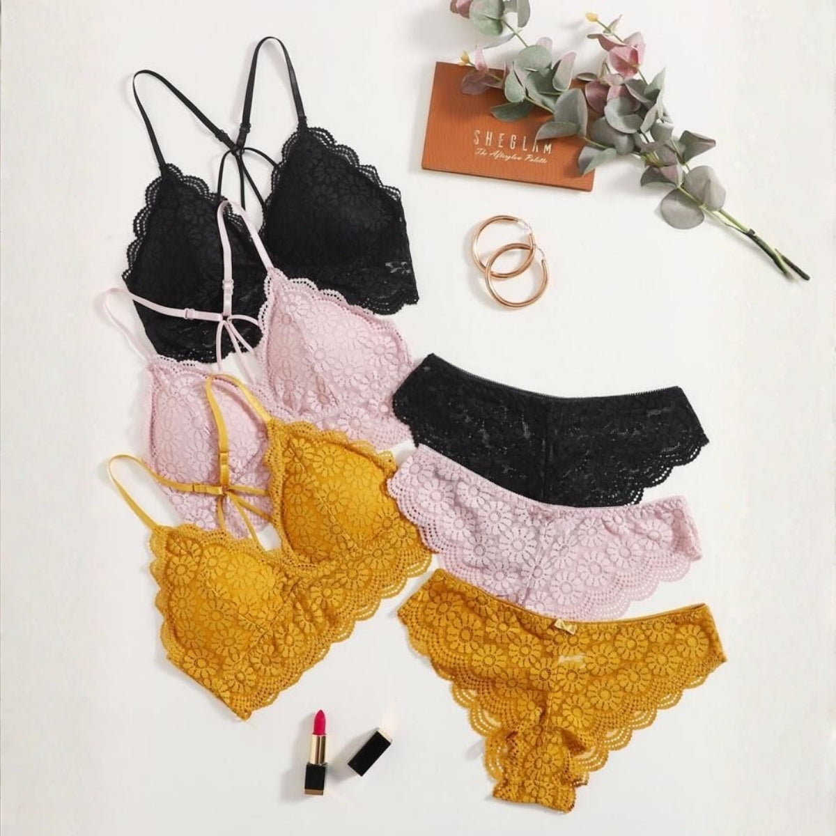 Women's 3 Lingerie Sets Combo Offer|LCF-07