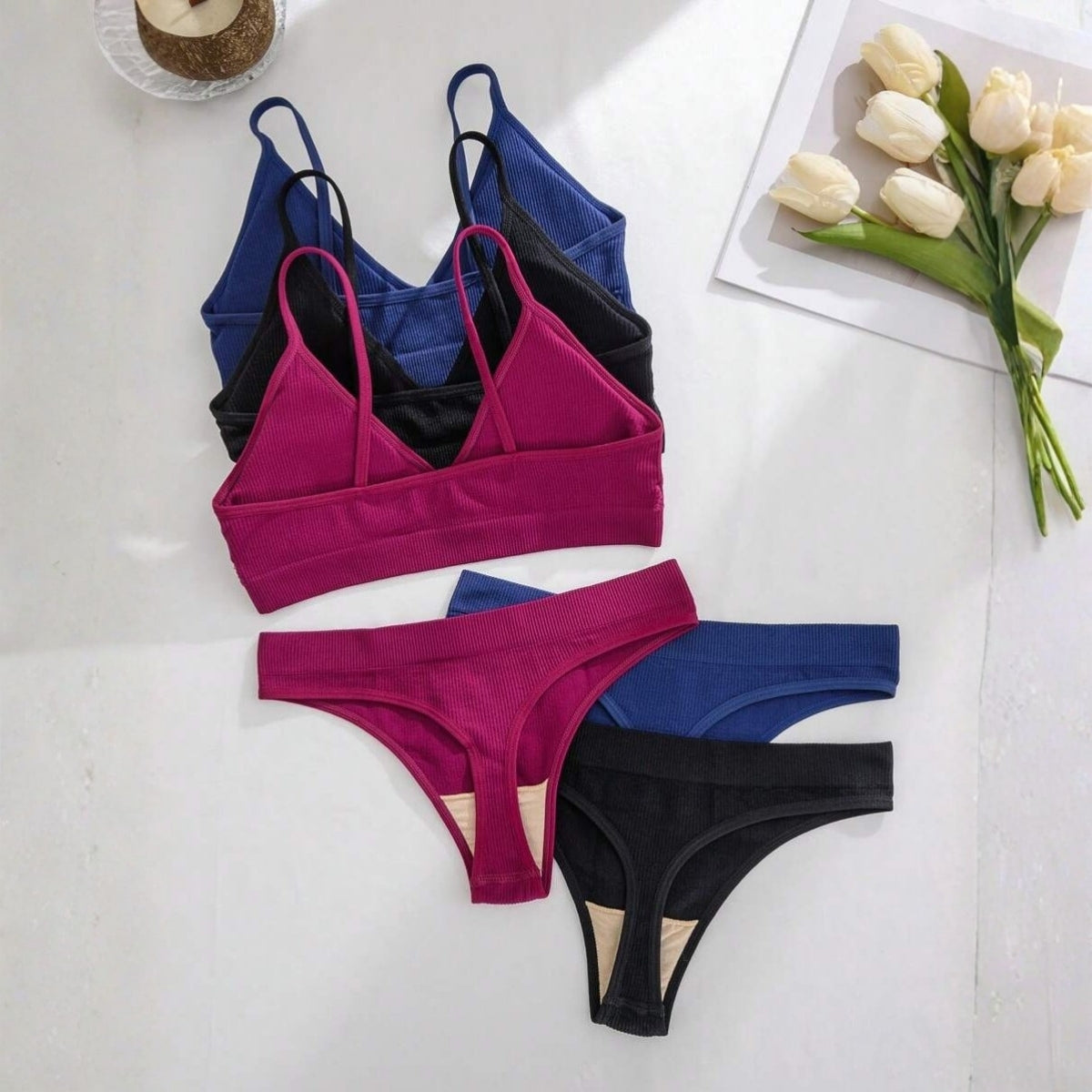 Women's 3 Lingerie Sets Combo Offer|LCF-01