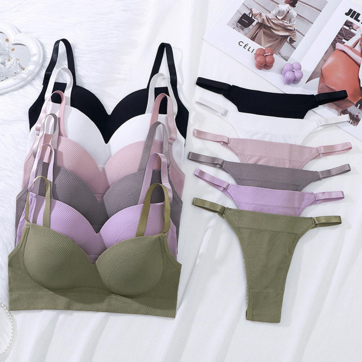 Women's Exclusive Combo Pack: 5 Lingerie Sets  |LF-08