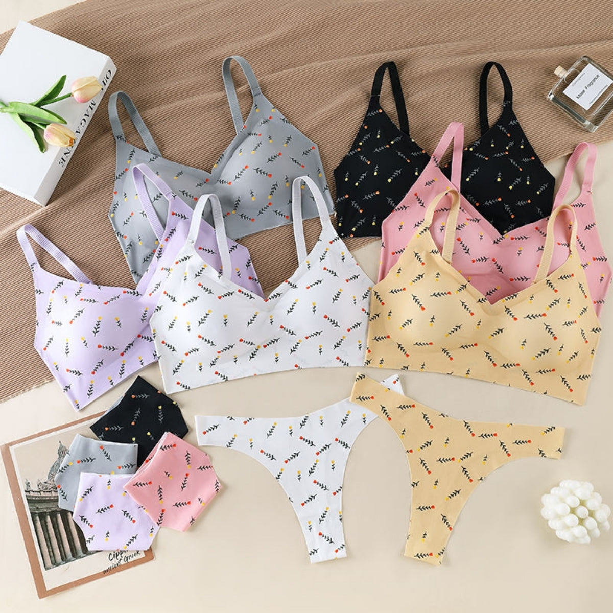 Women's Exclusive Combo Pack: 5 Lingerie Sets  |LF-01