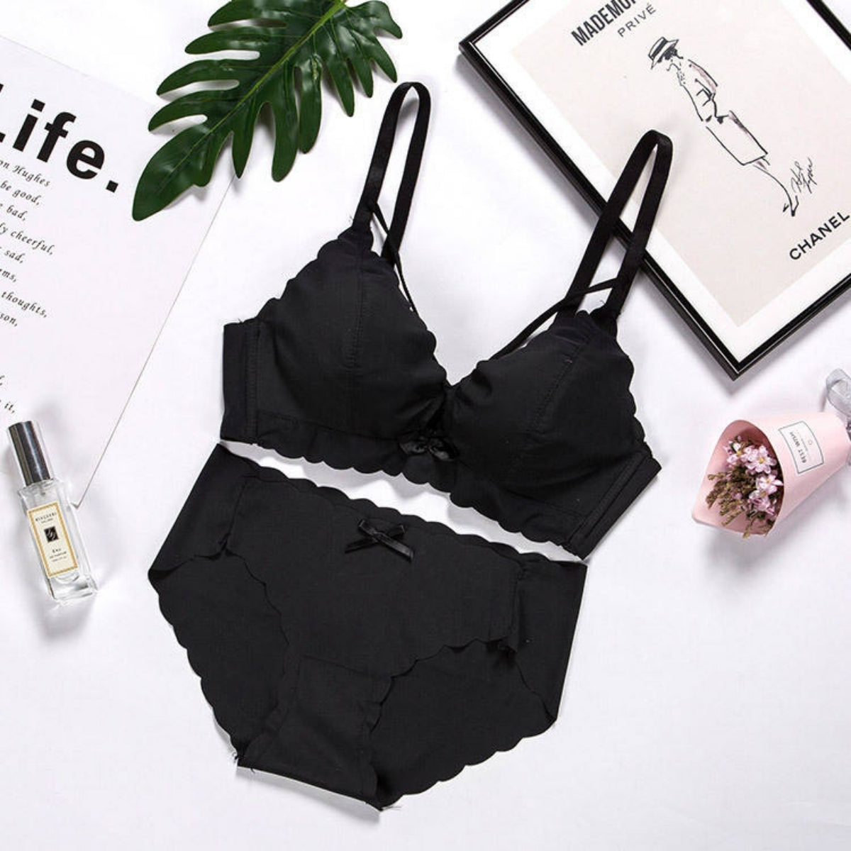 (Pack of 7) Women's  Bra and Panty Lingerie Set for Women | Every Occassion |L-08