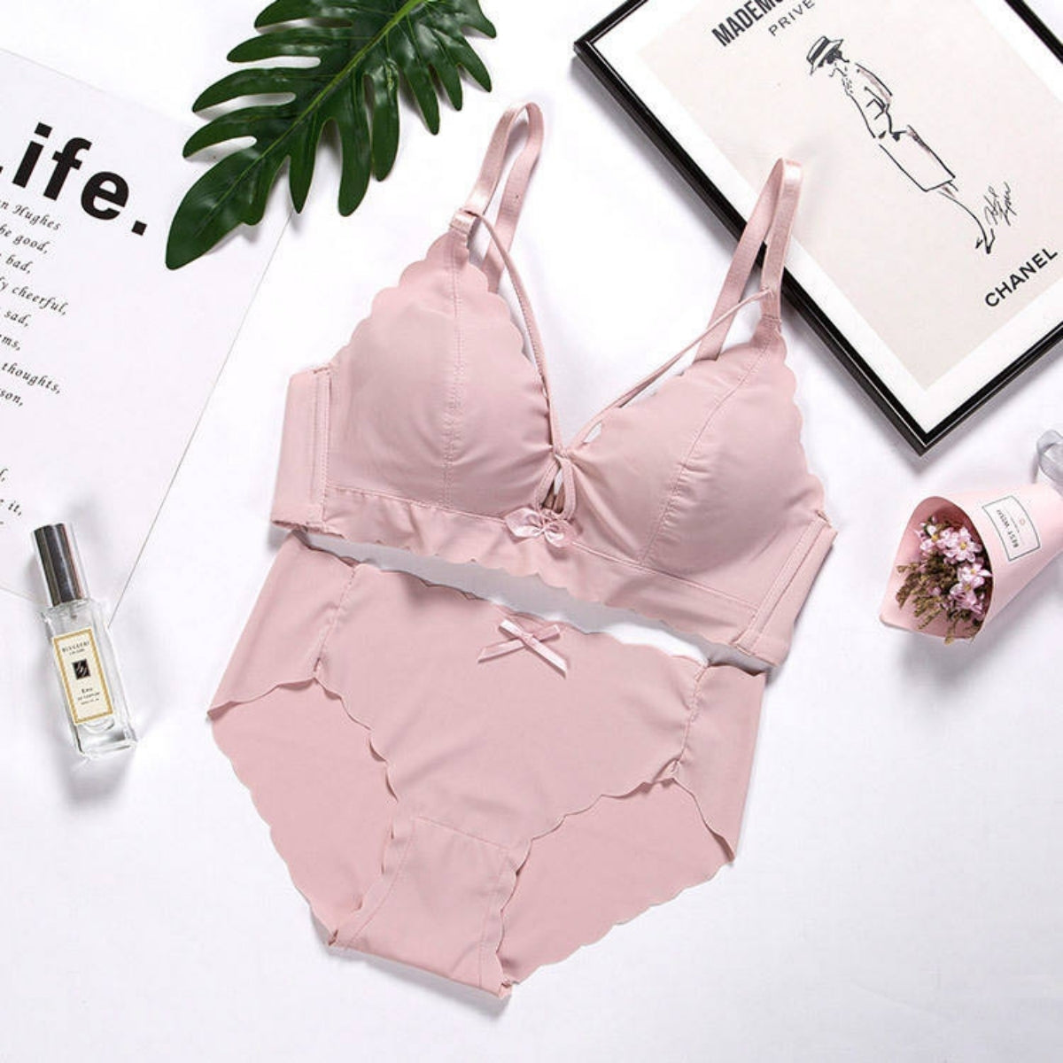 (Pack of 7) Women's  Bra and Panty Lingerie Set for Women | Every Occassion |L-08