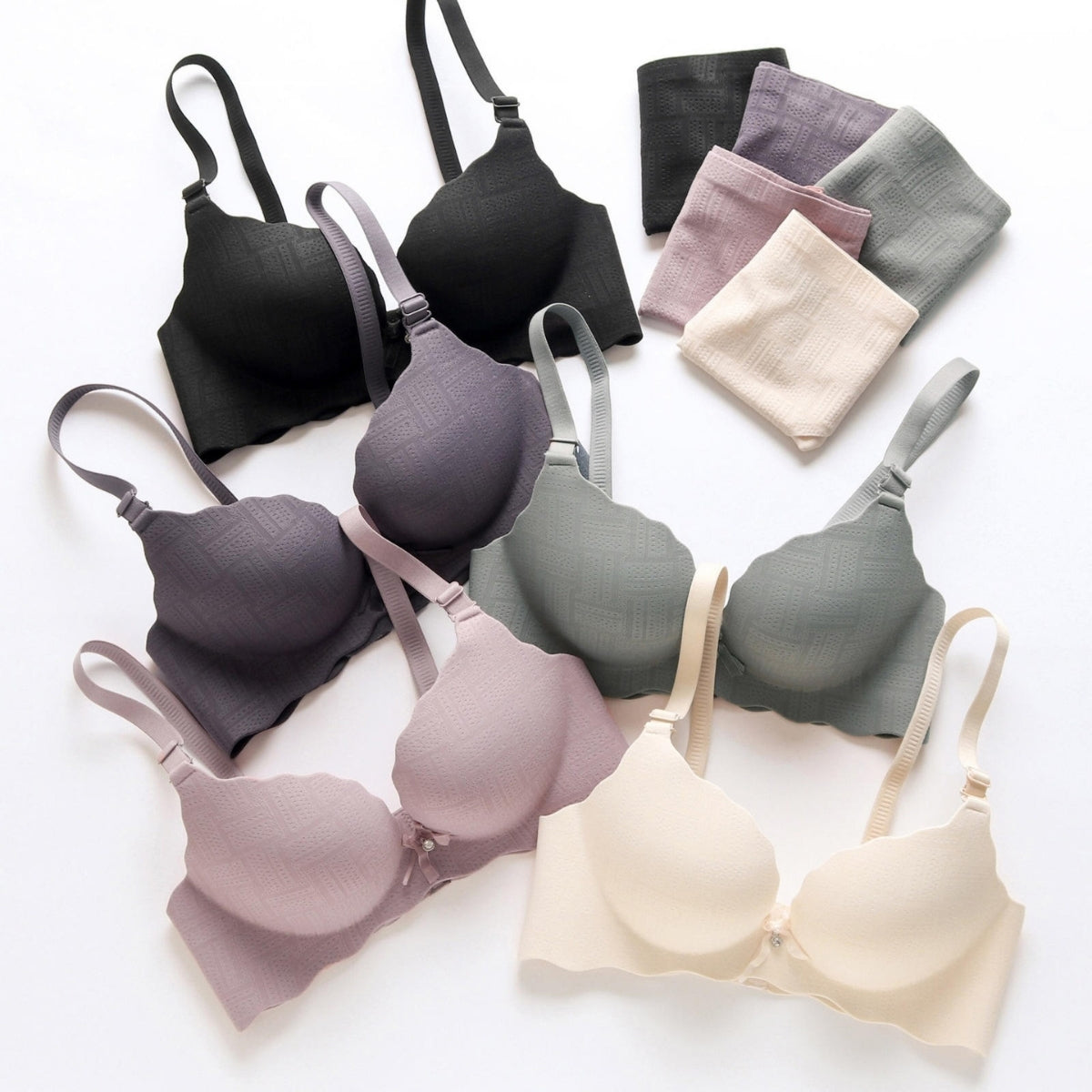 (Pack of 7) Women's  Bra and Panty Lingerie Set for Women | Every Occassion |L-10