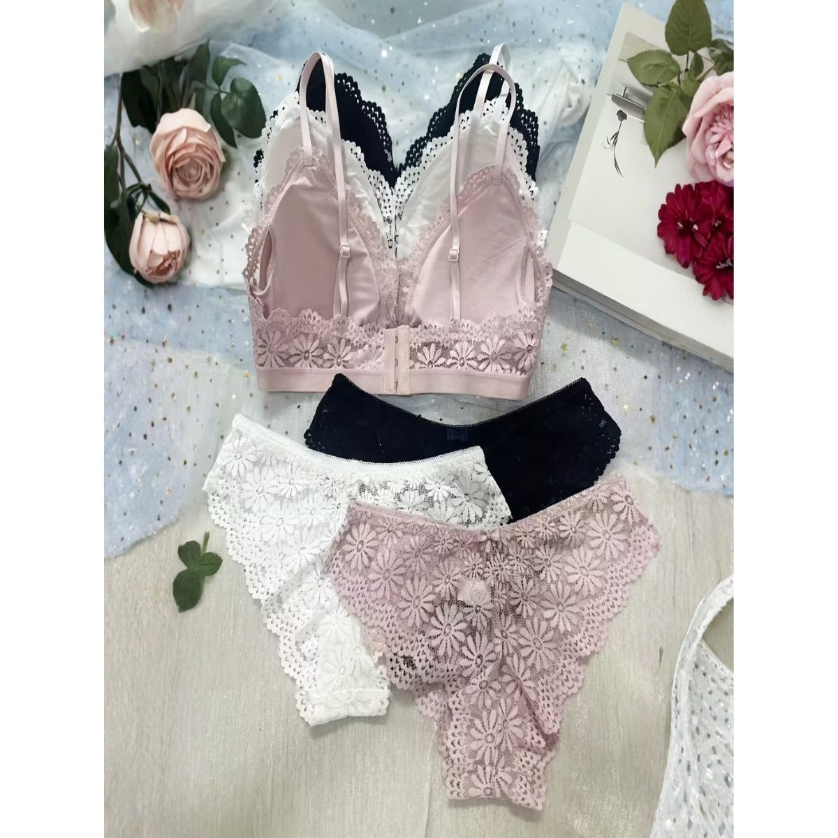 Women's 3 Lingerie Sets Combo Offer|LCF-17