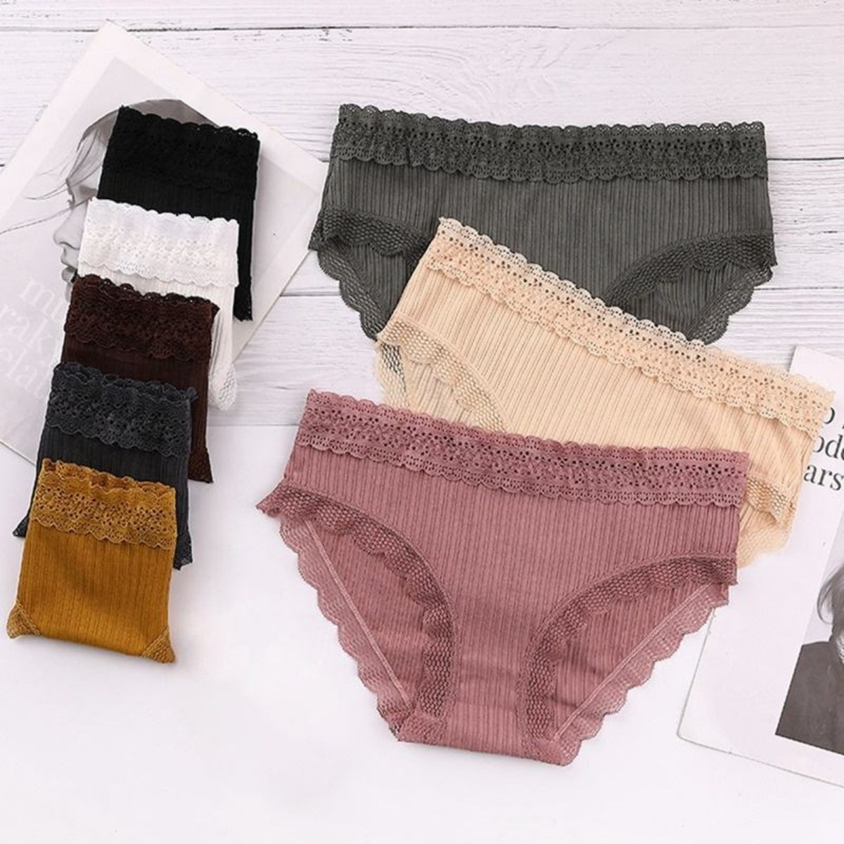 (Pack of 7) Women's  Bra and Panty Lingerie Set for Women | Every Occassion |L-016